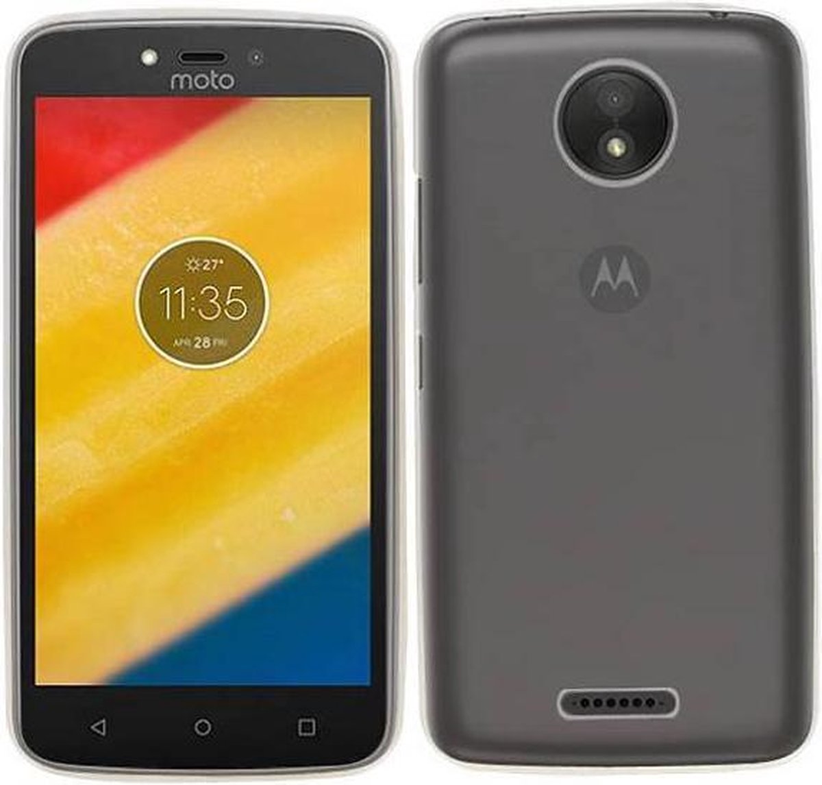 BestCases.nl Motorola Moto C Plus Smartphone Cover Hoesje Transparant