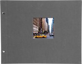 GOLDBUCH GOL-28825 Album à vis BELLA VISTA gris foncé 39x31cm (pages blanches)
