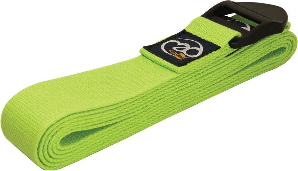 MADFitness - Yoga Belt Deluxe  - Katoen - Lengte 2 meter - Groen
