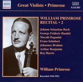 William Primrose - Great Violists: William Primrose Re (CD)