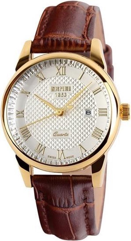 Carlo Monti Horloge met lederen riempje zwart-goud casual uitstraling Sieraden Horloges Horloges met lederen riempje 
