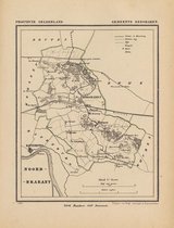 Historische kaart, plattegrond van gemeente Bergharen in Gelderland uit 1867 door Kuyper van Kaartcadeau.com