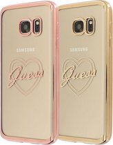 Samsung Galaxy S7 hoesje - Guess - Rose goud - TPU