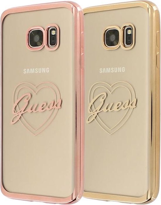 Samsung Galaxy S7 hoesje - Guess - Rose goud TPU | bol.com