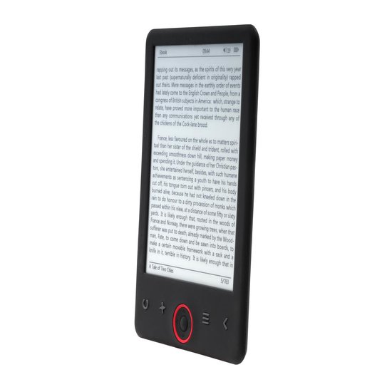 EBO-620 Ebook reader / E reader / E books Nederlandstalig / 4GB + MicroSD up to 32GB / 6" E-INK / Zwart