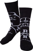 Star Wars - Darth Vader Black Socks With White Darth Vader And Text - 43/46