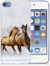 Protection Housse pour Apple iPod Touch 5 | 6 Coque Téléphone Les Chevaux