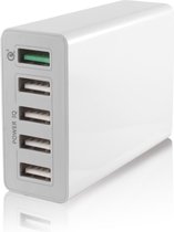 Ksix 5 USB Stopcontact - Smart Charge- snellader 10A USB 3.0