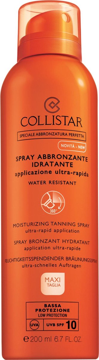 Goedkoopste Collistar Moisturizing Tanning Spray Zonnebrandcreme - SPF 10 - 200 ml