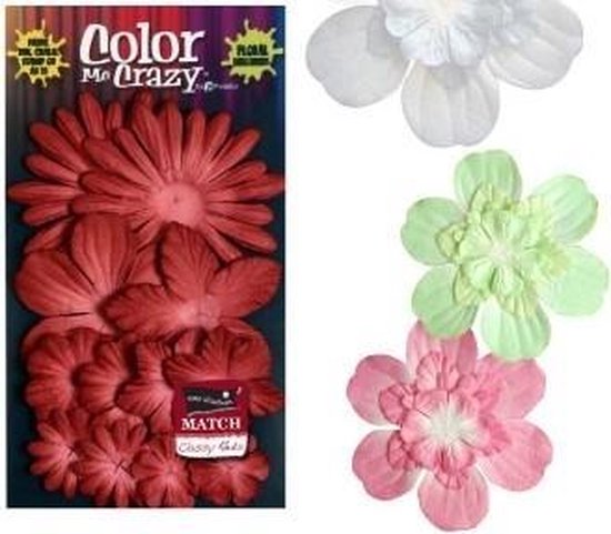 Petaloo fleurs écarlates, fleurs en papier, scrapbooking | bol.com