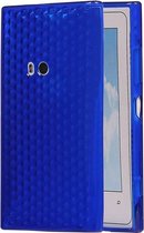 BestCases.nl Nokia Lumia 920 Diamant TPU back case hoesje Donker Blauw