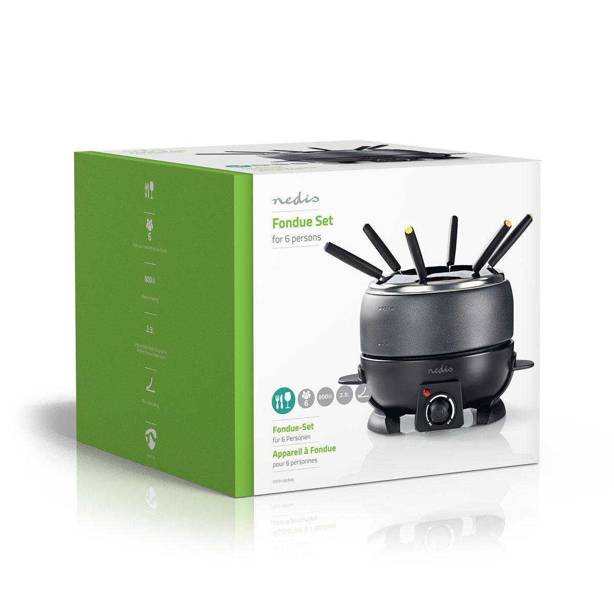 kaasfondue kerstdiner Nedis Fondueset 6 personen