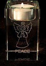 Kristallen kandelaar 'Engel Peace' (6 stuks) - S