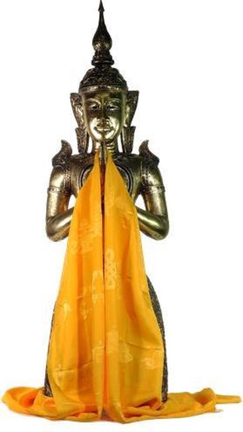 Tibetaanse luxe Katha sjaal geel XL (240 cm) | bol.com
