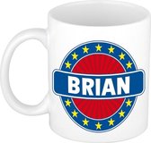 Brian naam koffie mok / beker 300 ml  - namen mokken