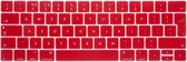 Toetsenbord bescherming - Siliconen cover voor Macbook PRO 13/15 inch (Touch Bar) 2016/2017/2018/2019 A1706 A1708 A1989 - Rood