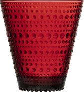 Iittala Kastehelmi glas 30cl cranberry 2pcs