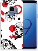 Geschikt voor Samsung S9 Backcover Skull Red