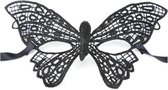 Party Masker - Zwart - 009| Bruid - Bruidsmeid - Bruidsmeisje | Feest - Gelegenheid - Bruiloft - Kerst - Gala - Communie
