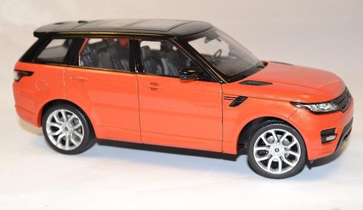 Carro Clásico de Colección Land Rover Range Rover Sport, Metallic Orange 1:24 Welly