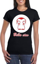 Zwart Salvador Dali t-shirt voor dames 2XL