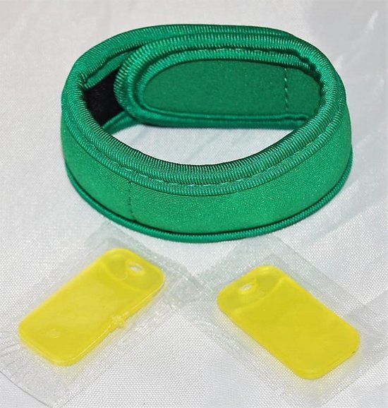 2 st.Anti muggen armband met oa citronella - Groen