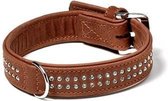 Karlie buffalo strass halsband bruin