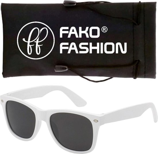 Fako Fashion® - Heren Zonnebril - Dames Zonnebril - Classic - Wit