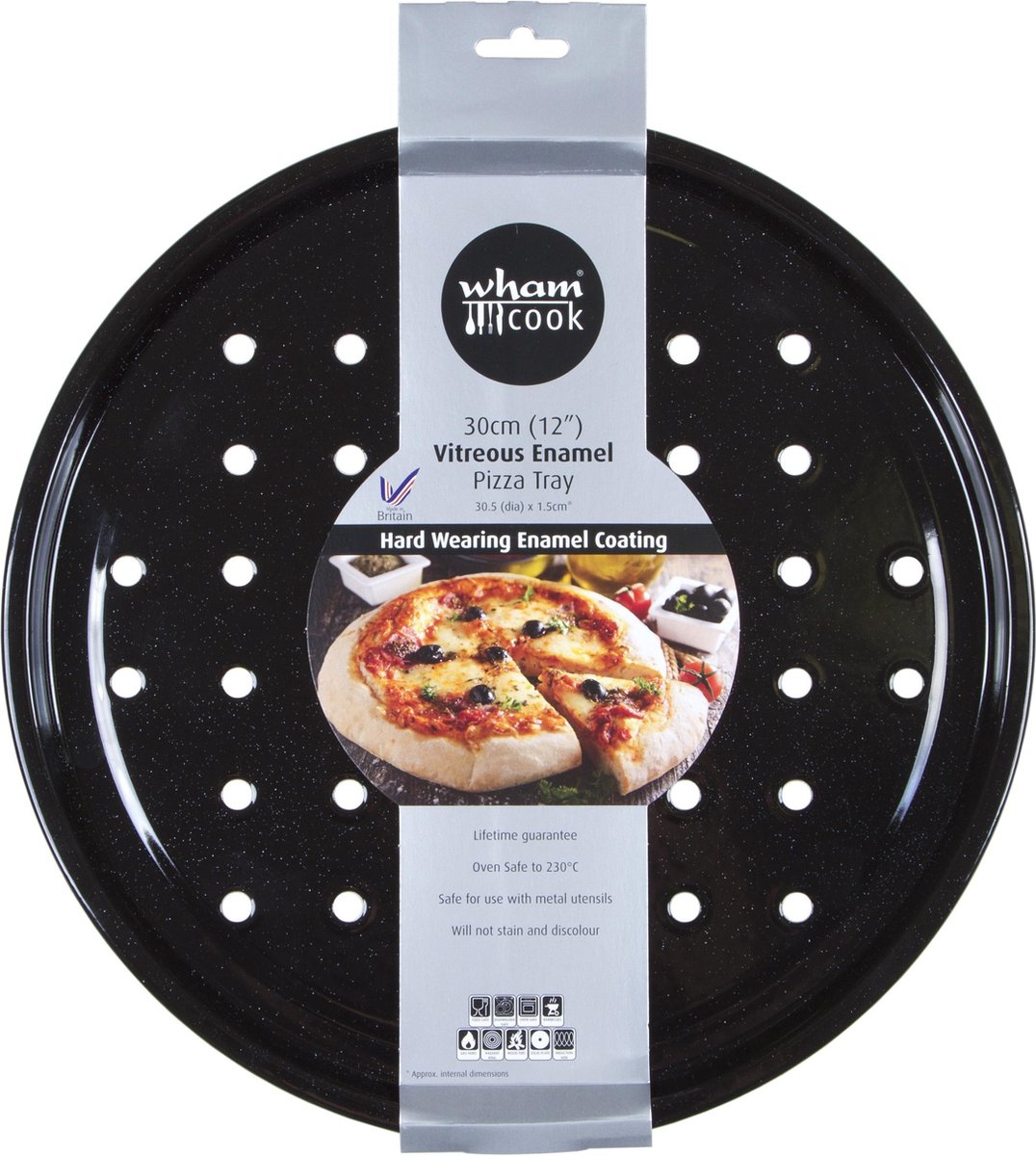 Wham Cook Pizzavorm - Emaille - 30 cm - Wham Cook