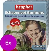 Beaphar Schapenvetbonbons Knoflook - Hondensnacks - 6 x Mini