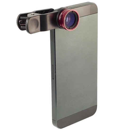 3-in-1 Smartphone / Telefoon Lens Kit - Fish Eye / Macro / Wide Angle Lenzen