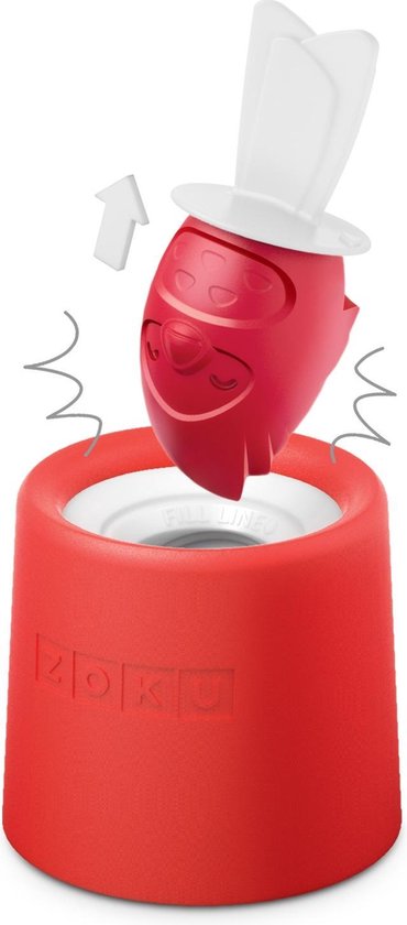 ZOKU Icelolly Pop Maker Rood Vogel