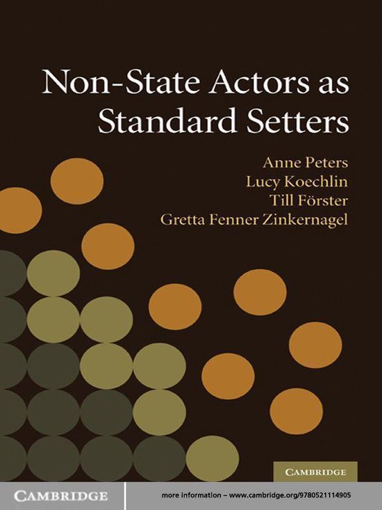 Non-State Actors as Standard Setters - cover