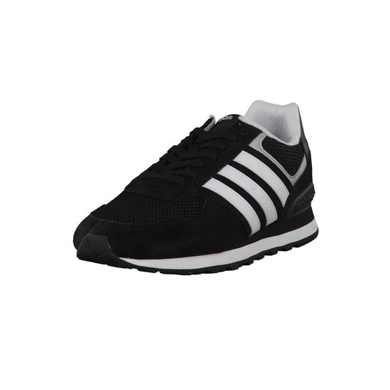 adidas 10K Sportschoenen - Maat 44 2/3 - Mannen - zwart/wit/zilver | bol.com