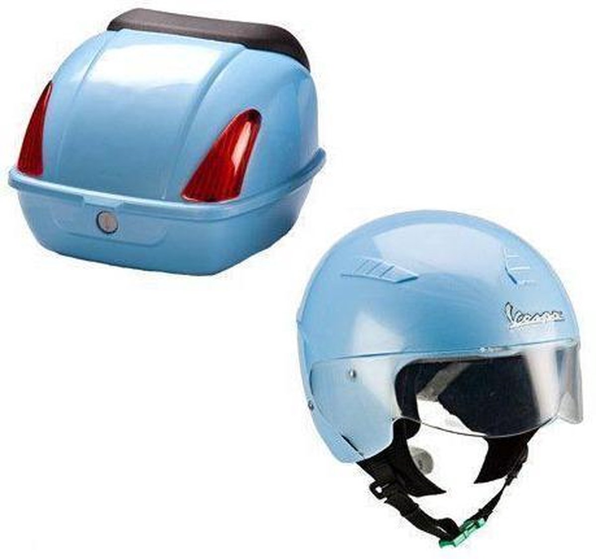 Imaginarium Vespa Safety Helmet & Rear Box - Helm + koffer Vespa - Blauw |  bol.com