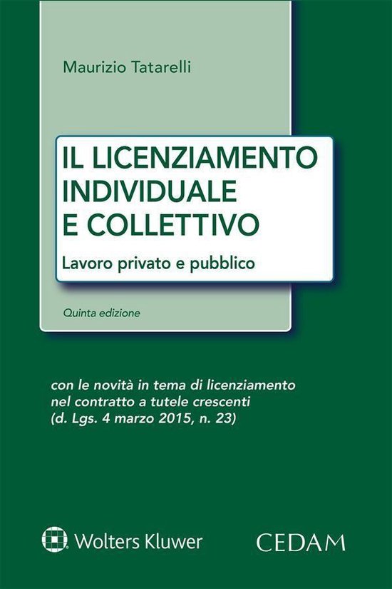 Il licenziamento individuale e collettivo - cover