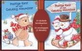 50 stuks Kerstkaarten - Nieuwjaarskaarten - Cute - Kinderplaatjes - met envelop | 5 pakjes | serie 18 - 2