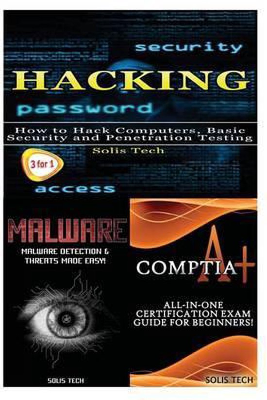 Hacking + Malware + Comptia A+ - cover