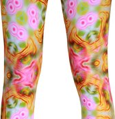 Legging fel roze met kaleidoskoop print