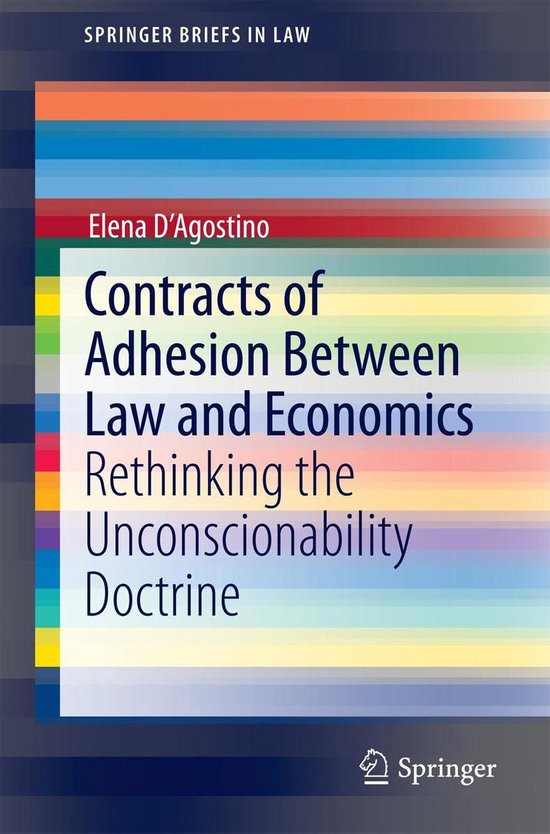 SpringerBriefs in Law Contracts of Adhesion Between Law and Economics (ebook), Elena... bol