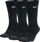 Nike Dry Cushioned Crew  Sokken (regular) - Maat 42-46 - Unisex - zwart