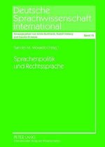 Deutsche Sprachwissenschaft International- Sprachenpolitik Und Rechtssprache
