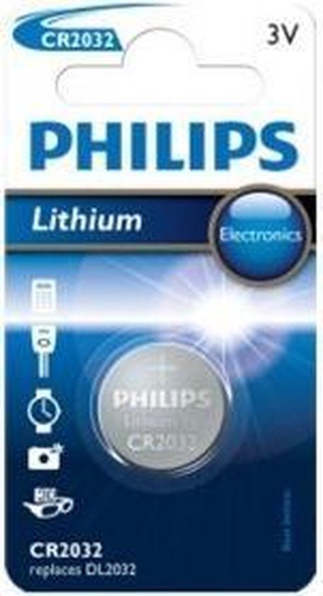 Pile Bouton au Lithium Philips CR2032