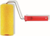 Structuurrol schuim grof geel inclusief beugel - 180mm