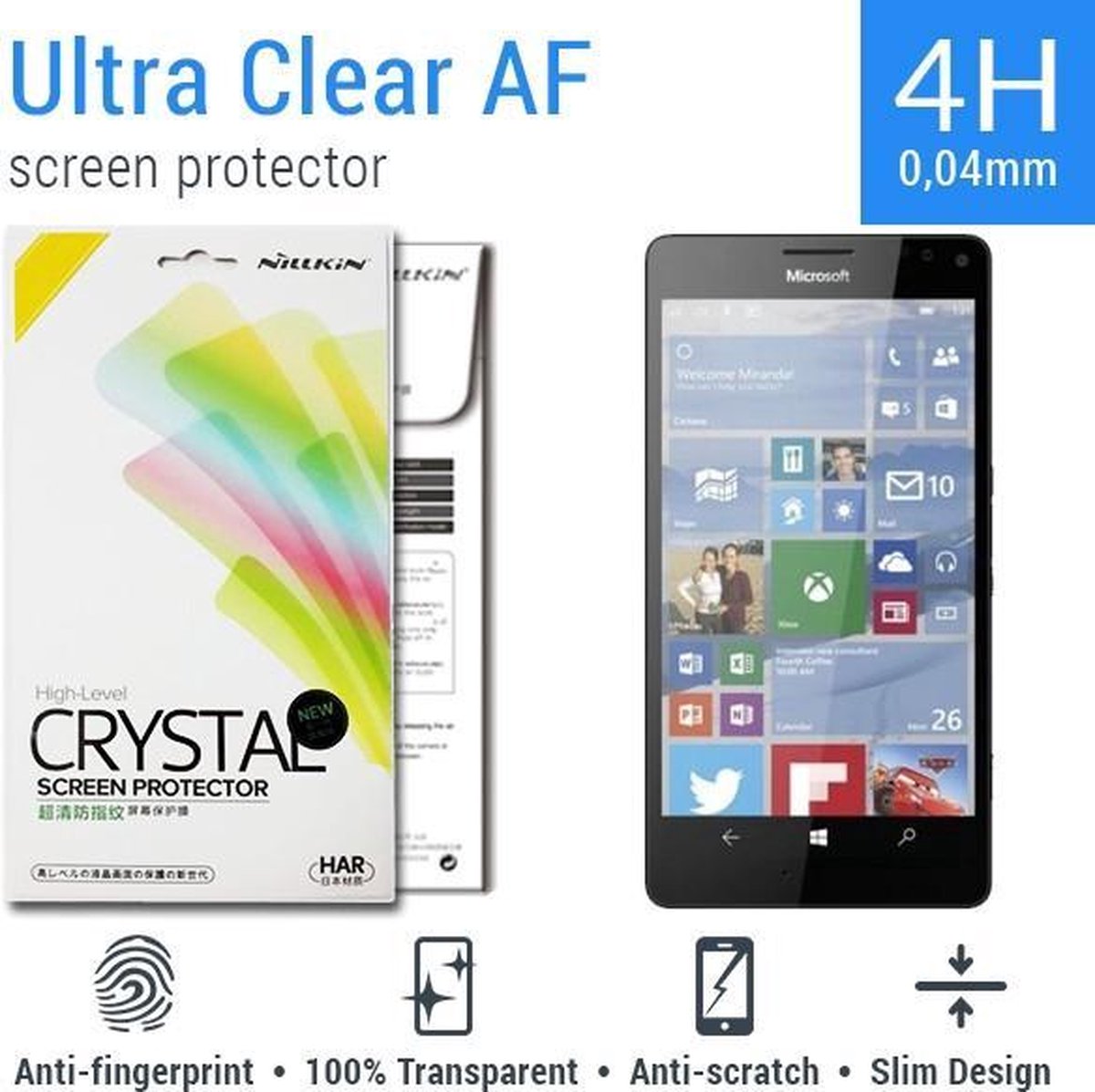 Nillkin Screen Protector Microsoft Lumia 950 - AF Ultra Clear
