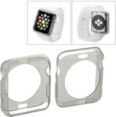 Apple Watch 42mm transparant TPU hoesje, case, frontje Grijs