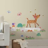 RoomMates Woodland Baby Log - Muursticker