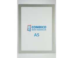 2 STUKS - Infoframe A5 zilvergrijs met plakstrips-Magnetische Wissellijst voor wanden en deuren-Informatielijst-Magneetdisplay--Magneetlijst-Milieubewuste produktie-verschillende kleuren mogelijk-Huisstijl-