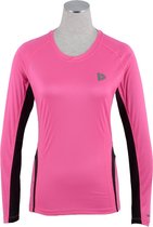 Donnay hardloop Sportshirt - Maat XL  - Vrouwen - roze/zwart