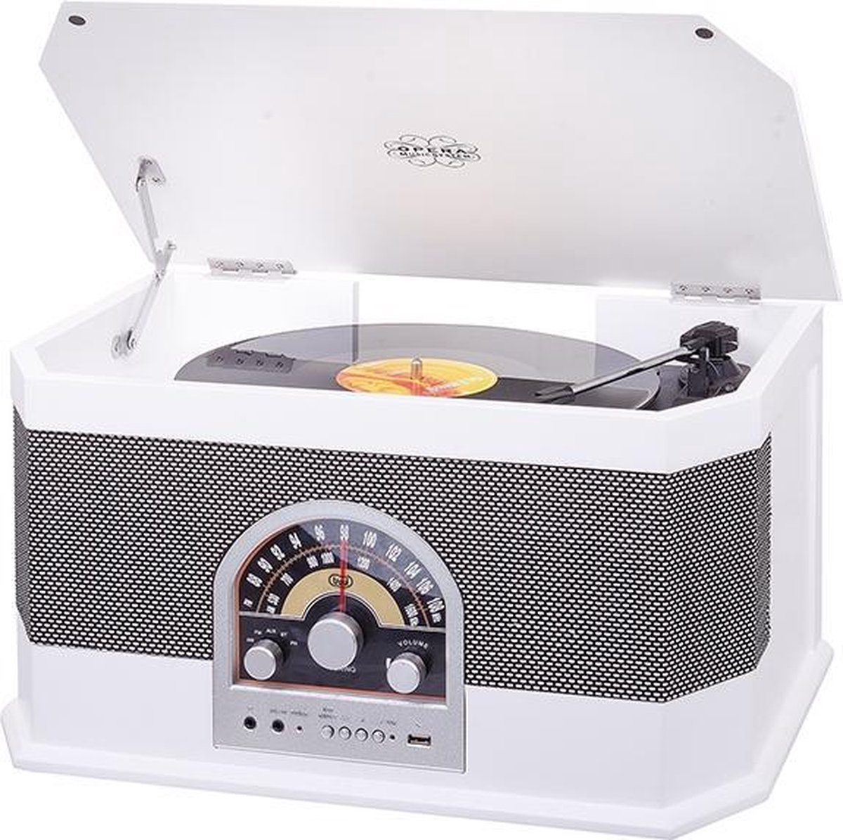 Trevi TT 1040 BT Zilver, Wit